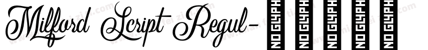 Milford Script Regul字体转换